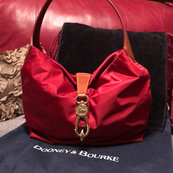 dooney & bourke ostrich embossed 75th anniversary hobo bag